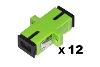 Link CONFEZIONE 12 ADATTATORI FIBRA OTTICA SC/SC SINGLEMODE SIMPLEX (LKSCSAPC12)